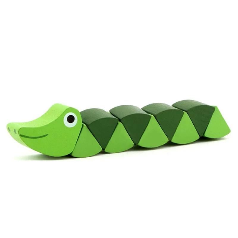 Product Introduction of Montessori Educational Toys Fun Wooden Toys Bugs Eating Fruit Apple Pear Early Education Teaching Aid Toys Gift 22