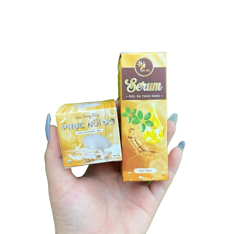 COMBO SERUM PEEL DA THẢO DƯỢC + KEM FACE Skincare