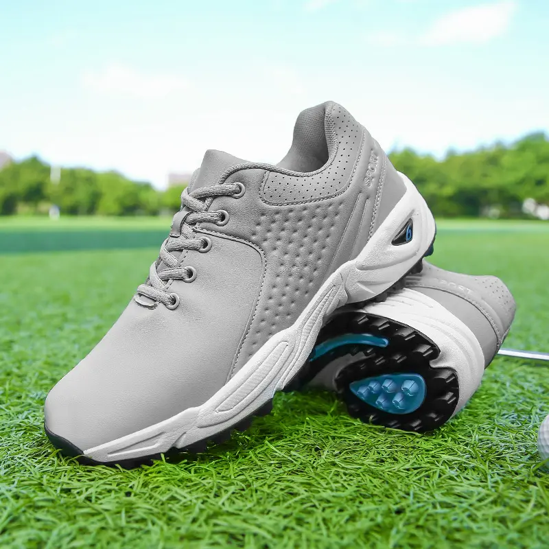 New high quality men professional golf shoes waterproof spikes golf sneakers black white golf trainers big size 40-47