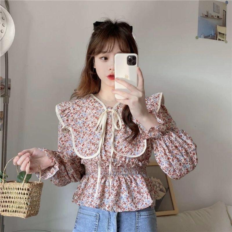 [Basica Moda] 5092 Atasan Top Baju Blouse Marbied Crepe Kerja - Shop ...