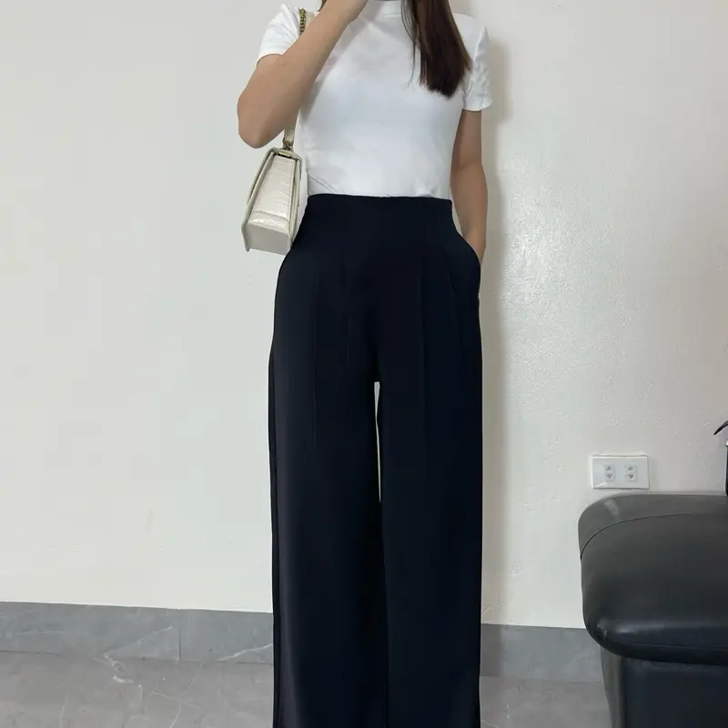 QUẦN VẢI ỐNG SUÔNG KHOÁ SƯỜN CẠP LIỀN - ĐỦ SIZE S,M,L,XL HACK DÁNG CỰC ĐỈNH - FULL 4 MÀU ĐEN, BE, NÂU, GHI