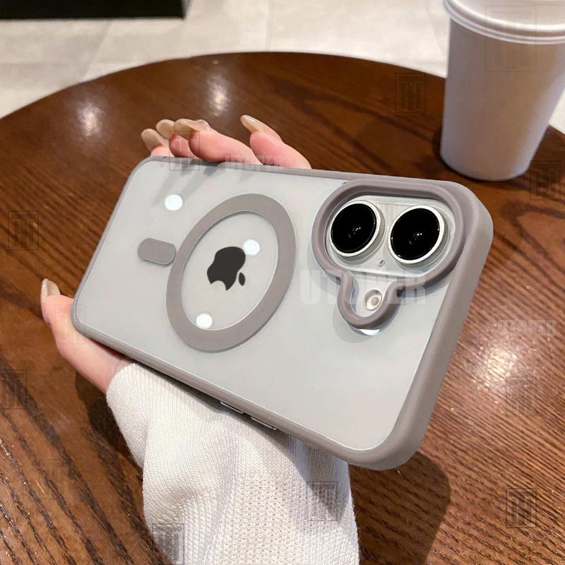 Product Introduction of New Senior 16 Pink Magsafe Magnetic Phone Case for iPhone 16 15 14 13 12 11 Pro Max Plus Matte Frame Clear Antiskid Hard Cover 13