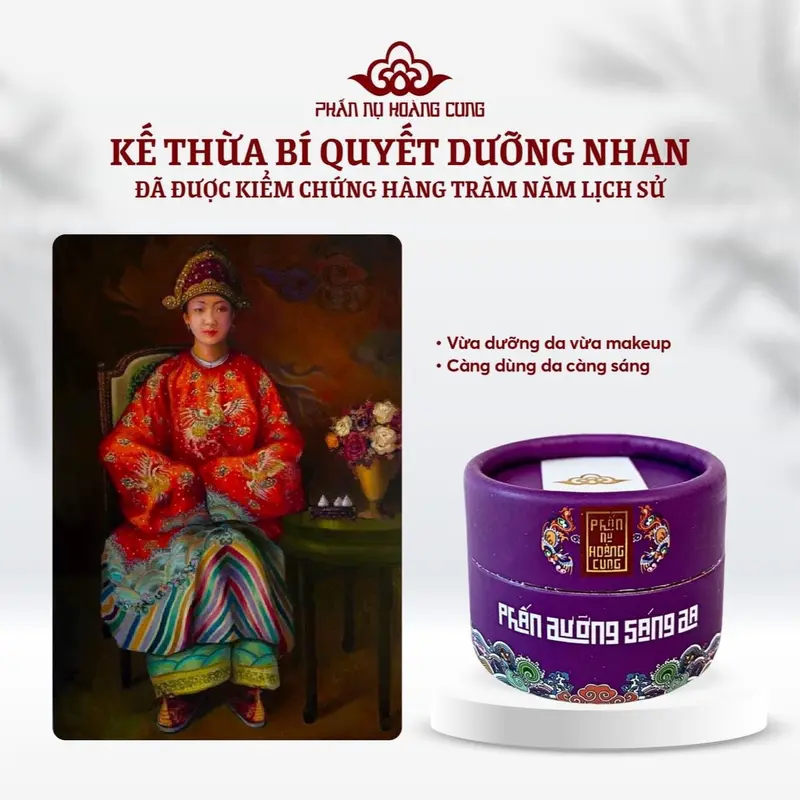 Phấn nụ dưỡng sáng da (hộp tím không chóp) 4
