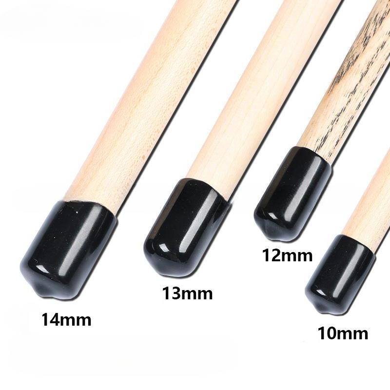 3PCS Black Pool Cue Head Cover Rubber Billiards Club Head Cover Snooker Leather Head Cap Accessories 1