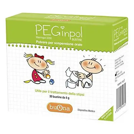 Hỗ Trợ Táo Bón Cấp Và Mãn Tính Cho Trẻ Em - Hộp 20 Gói 5g Buona Peginpol Macrogol 3350 2