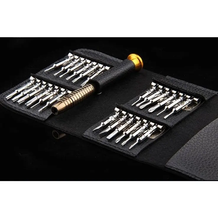 Dụng Cụ Sửa Chữa Đa Năng 46 Chi Tiết-Bộ Tovit Bỏ Túi Nhỏ Gọn Tháo Sửa Điện Thoại Laptop 24 Đầu Kèm Bao Da 2