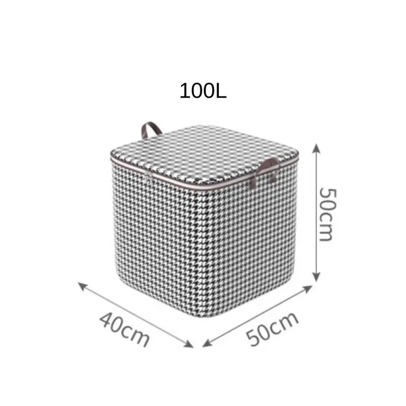 Giỏ đựng quần áo bằng vải Oxford(100L,140L ,180L,210L),túi đựng chăn màn đa năng,có thể gấp gọn,giỏ cất trữ trang trí 2