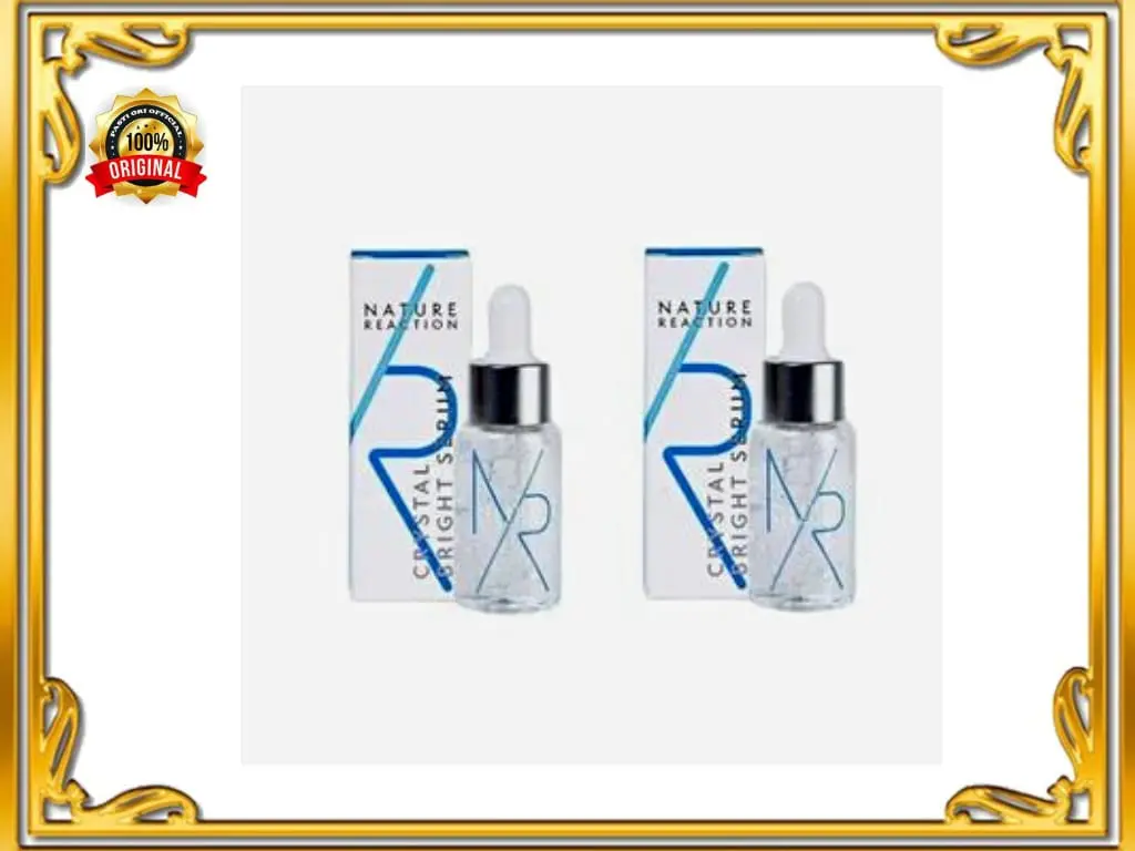 NATURE REACTION Crystal Bright Serum Kulit Muka Wajah ORIGINAL 20ml Mencerahkan/ Perawatan