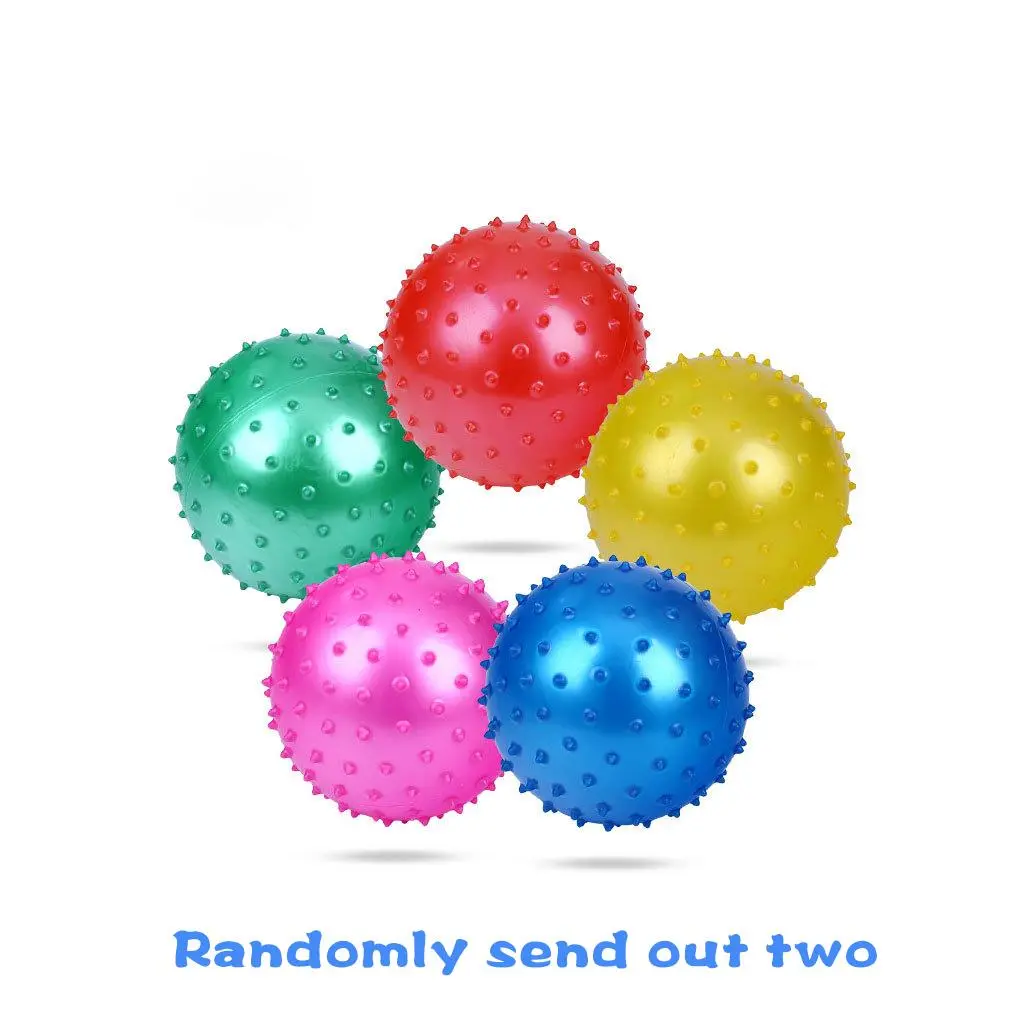 Random Color Massage Ball with Accessories, 2pcs/set Soft Touch Squeeze Toy, Stress Relief Sensory Balls, Creative Birthday and Holiday Gift Options