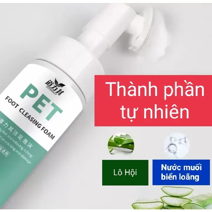 Bình xịt bọt rửa chân cho chó mèo, Dụng cụ làm sạch bàn chân cho thú cưng, bọt rửa chân cho thú cưng 150ml 4