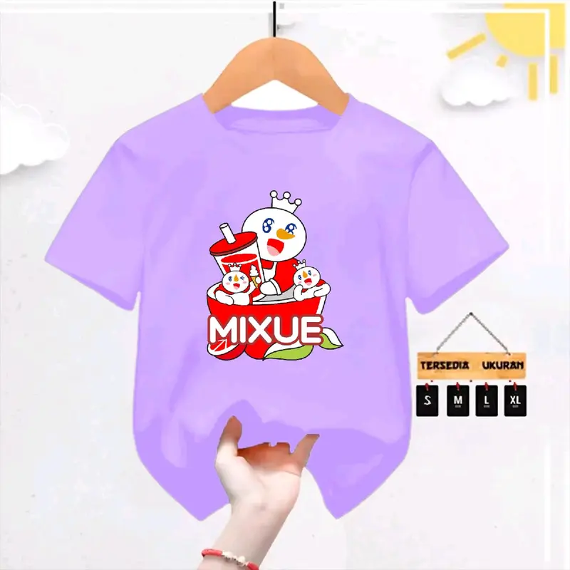 kaos anak gambar mixue lemon 2