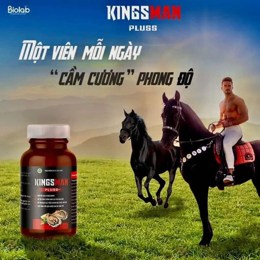 Viên uống bảo vệ sức khỏe nam giới Kingsman Pluss++ Biolab [Hàng chính hãng]