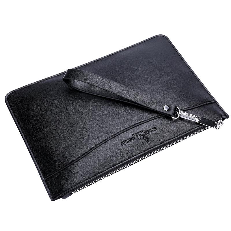 Product Introduction of Men's Plaid Pattern Handbag Large Capacity Envelope Bag Clutch Bag Multi-Card Slot Men's Handbag Small Clutch Bag 3