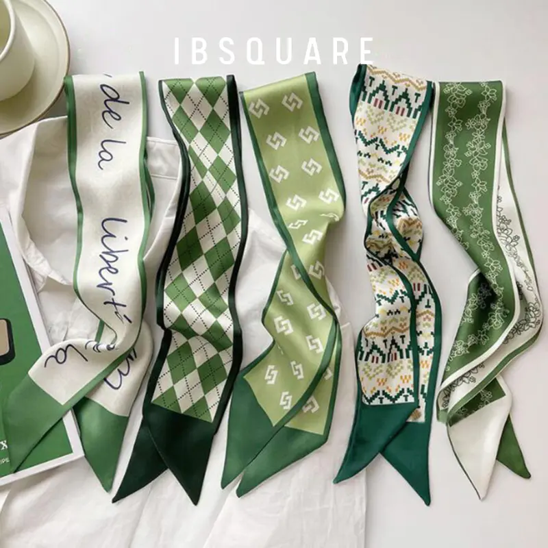 Khăn quấn túi Khăn quàng cổ Khăn buộc tóc đa năng băng đô khăn turban ruy băng buộc tóc IBSQUARE Khăn Choàng Women 0