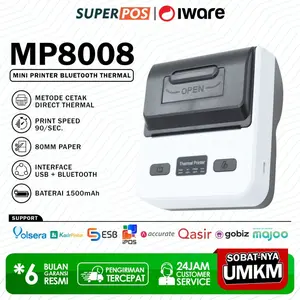 Mini Printer Thermal Bluetooth Kasir 80mm Iware MP8008