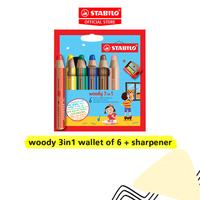 Gambar STABILO woody 3 in 1 / Multi-talented Pencil / Pensil Warna / Crayon isi 6 dari STABILO INDONESIA Kota Administrasi Jakarta Barat 1 Tokopedia