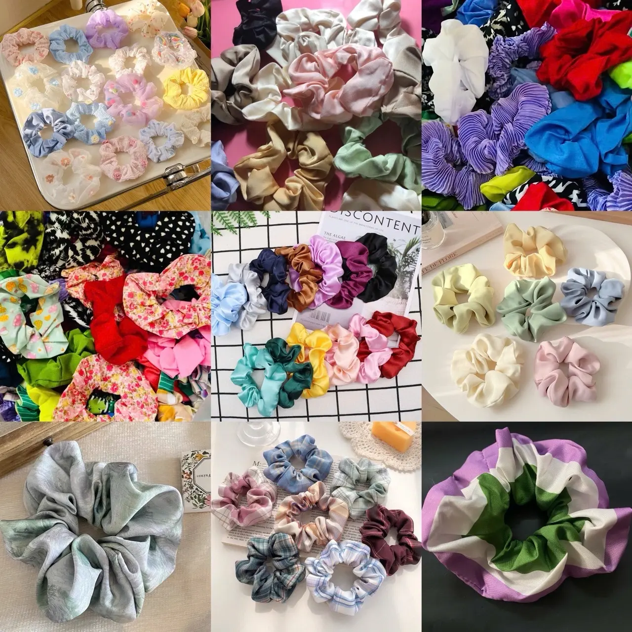 (Deal 1k) TÚI MÙ buộc tóc scrunchies NGẪU NHIÊN siêu xinh - Pháp phục Tín Như - Dùng toàn bộ 100% cả vốn doanh thu ủng hộ đồng bào lũ lụt và khó khăn