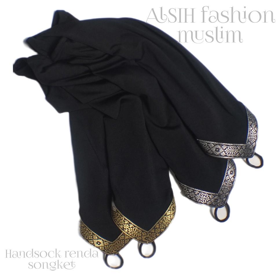 handsock renda songket/ manset tangan umroh haji/ manset tangan wanita/ manset tangan muslim/handsock muslimah