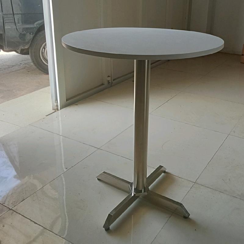 Meja kafe foodcourt kaki stainlees outdoor indoor bisa 0