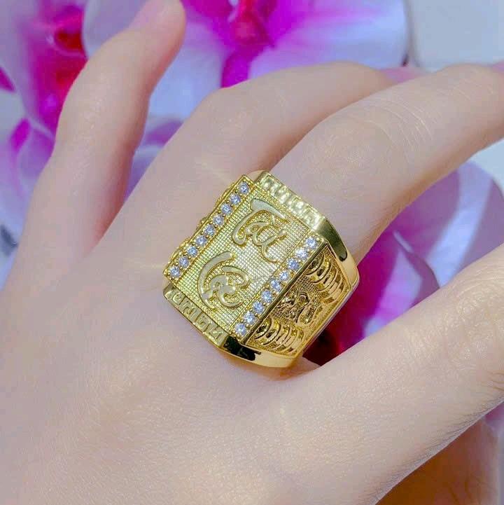 nhẫn nam vàng tài lộc lõi màu vàng bền đẹp trang sức phụ kiện Hoa Voi