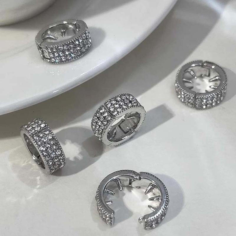 Product Introduction of 2/4/6pcs/set Performance Makeup Y2K Hair Braid Tubes Hair Braiding Hollow Out Hair Ring for Braids Shiny Headwear Round Hairclasp Hair Jewelry 17