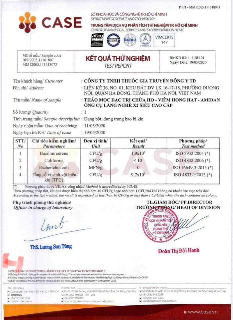 Product Introduction of Combo thảo mộc dạ dày tá tràng ông cụ làng nghè và thảo mộc ngậm họng,ho-Amidan ông cụ làng nghè 2