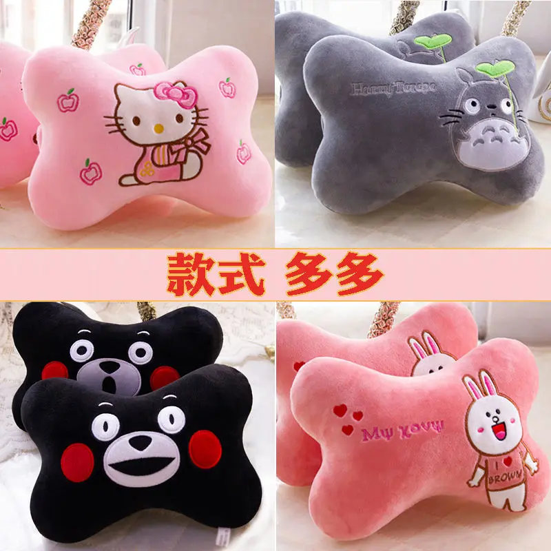 Gối Cổ Tựa Đầu Ô Tô, Thiết Kế Hoạt Hình Dễ Thương, Cặp Gối Tựa Lưng Ghế Ô Tô, Đệm, Phụ Kiện Ô Tô, Phù Hợp Với Mọi Mùa