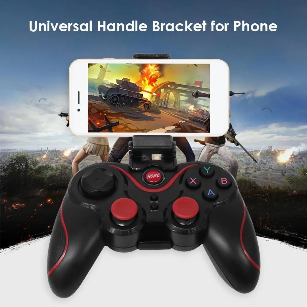 Wireless Controller Gamepad Long Playtime Smartphone Clip Holder for IOS Android