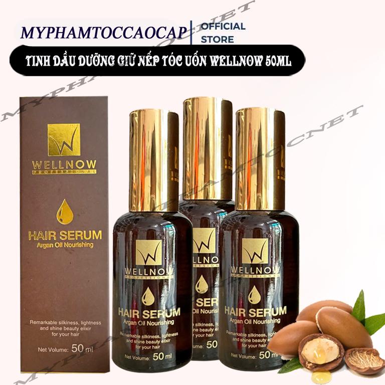 Tinh dầu dưỡng tóc, giữ nếp tóc uốn wellnow hair serum 50ml