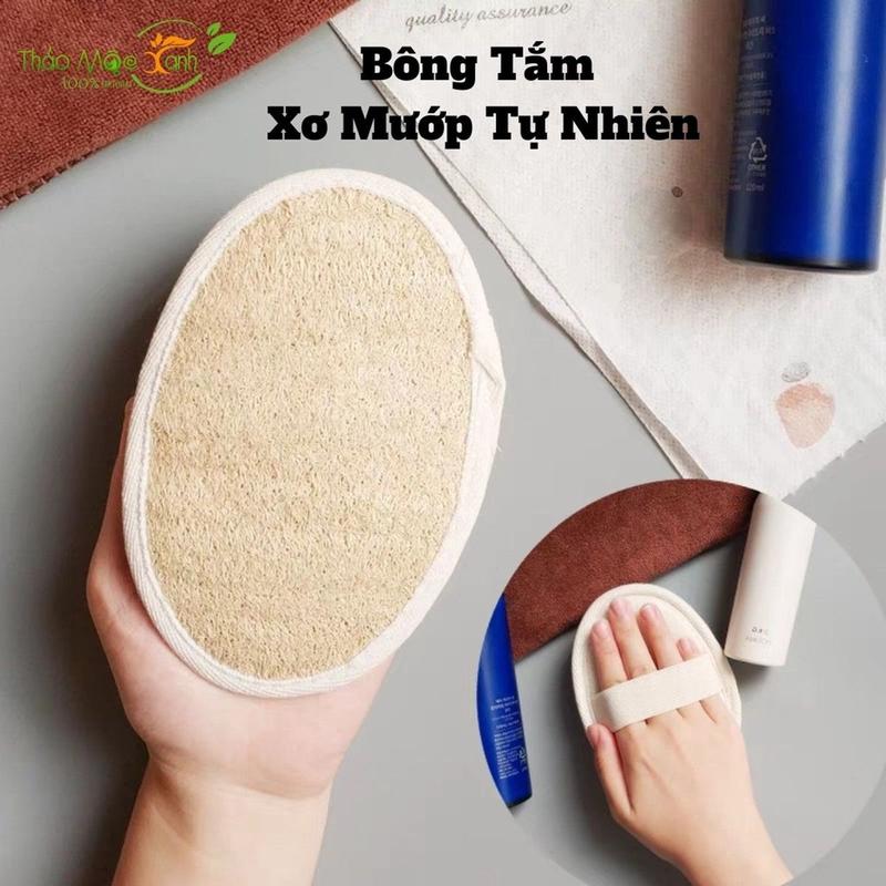 Bông Tắm Xơ Mướp Tự Nhiên Tẩy Tế Bào Chết Cho Da Hữu Dụng