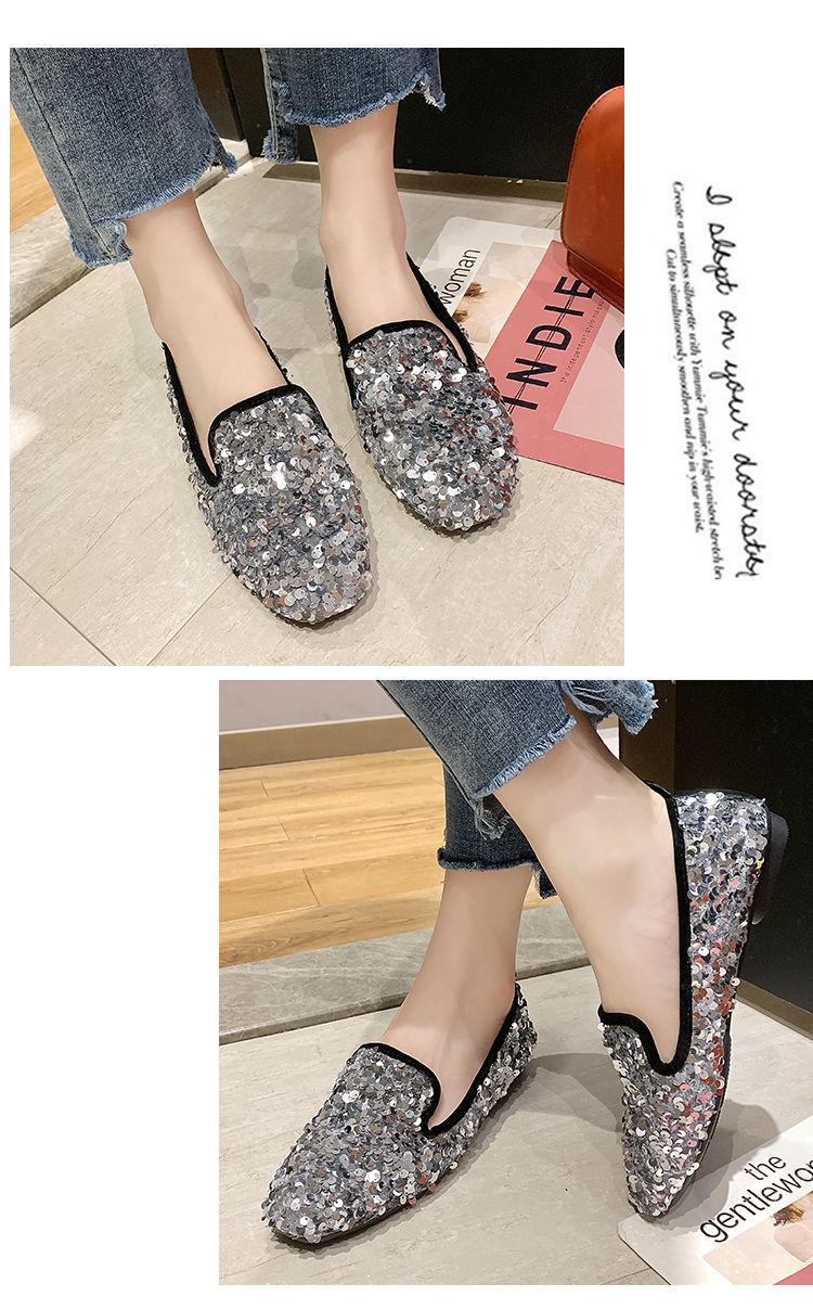 Product Introduction of รองเท้า Rhinestone แบน, สไตล์ดาราอินเทอร์เน็ต, สำหรับผู้หญิง, คอลเลกชันฤดูร้อนและฤดูใบไม้ร่วงปี 2024, สไตล์เกาหลี, เลื่อมผู้หญิง, พื้นนุ่ม, รองเท้าผ้าฝ้ายโน้ต, อเนกประสงค์, เหมาะสำหรับขี้เกียจ, อินเทรนด์ 7