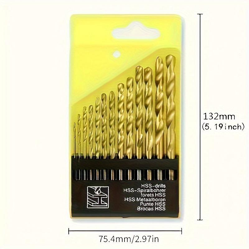 Product Introduction of Drill Bit Set, 13pcs/set Metric Sizes 1.5mm-6.5mm Cobalt Twist Drill Bits Set for Stainless Steel and Hard Metal, Power Tool Accessories 1