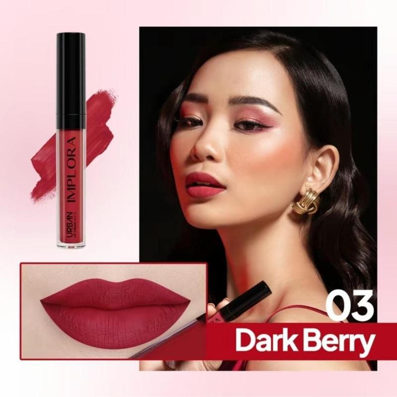 IMPLORA Urban Lip Cream Matte - Pewarna Bibir Tahan Lama - Brown sugar 5