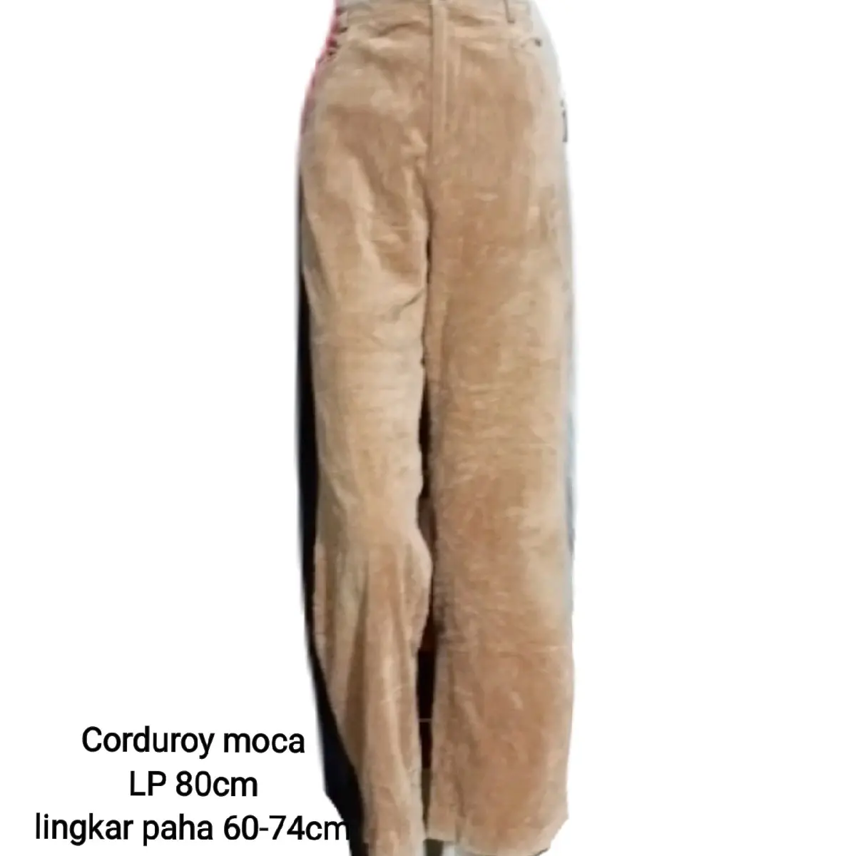 Celana HW kulot /Celana Cordu size L Hitam Kaki