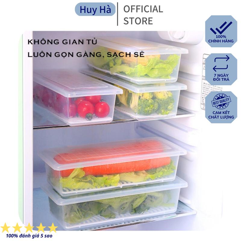 Product Introduction of Bộ hộp đựng thực phẩm lữu trữ thức ăn kèm khay hứng nước tiện lợi 6586 28