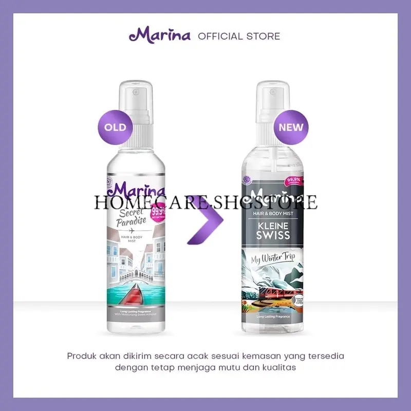 Marina Hair & Body Mist Cologne 100ml All Varian-Hijab Edition Termurah Perfume 6