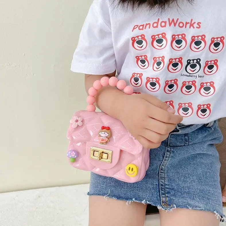 HYGGE-Tas Mutiara Jeli Stiker 3D Tas Selempang Anak Fashion 4