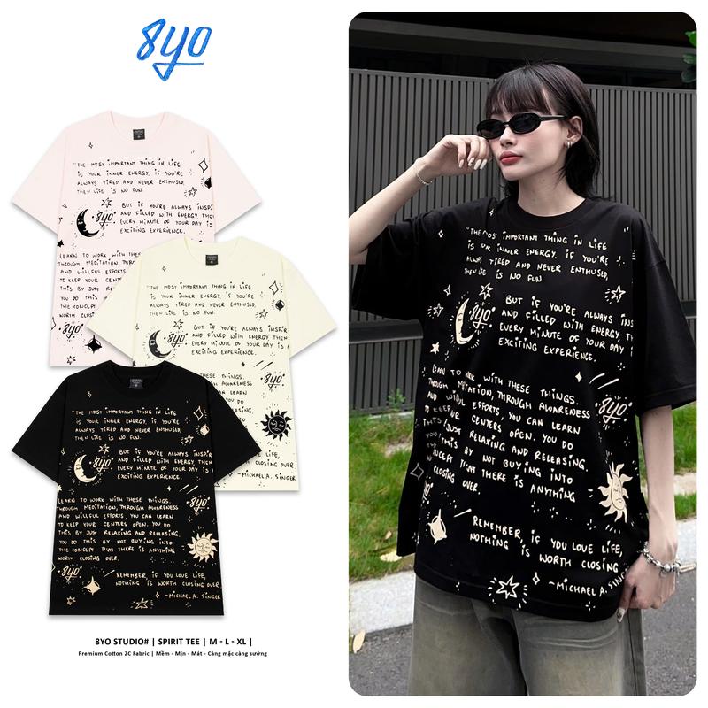 Áo Thun 8YO SPIRIT Tee Unisex Local Brand Cotton Cổ Tròn Top