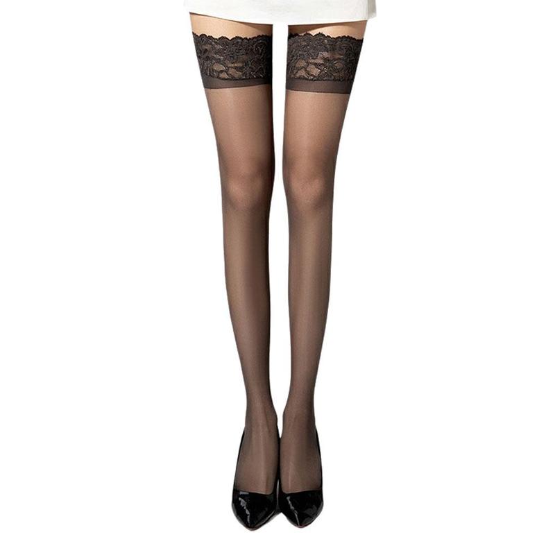 Product Introduction of Women Sexy Lace Stockings Thigh High Over Knee Socks Stockings Sexy Black Long Socks M6R5 22