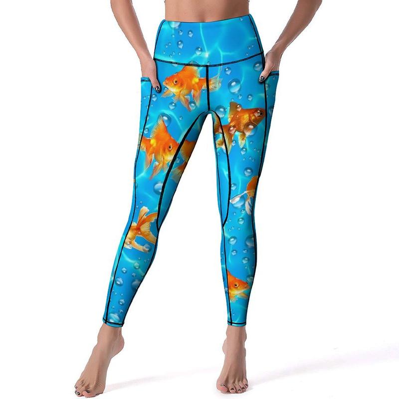 Fish print leggings hotsell