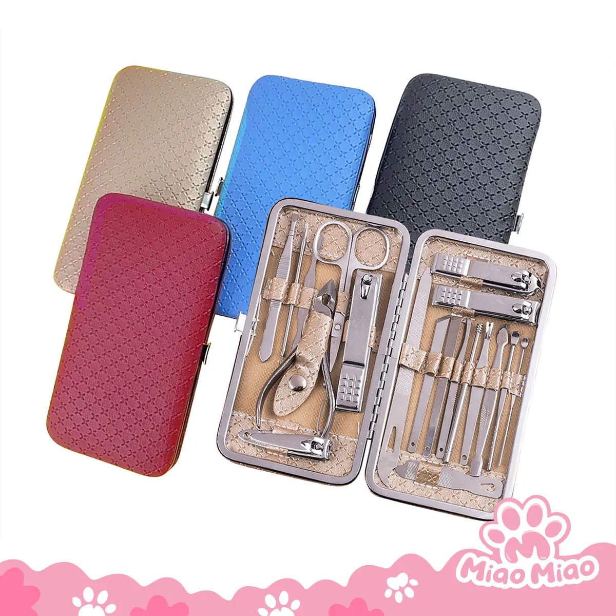 [19pcs/set] Manicure & Pedicure Set - Perawatan Kuku, Gunting Alis dan Pembersih Telinga