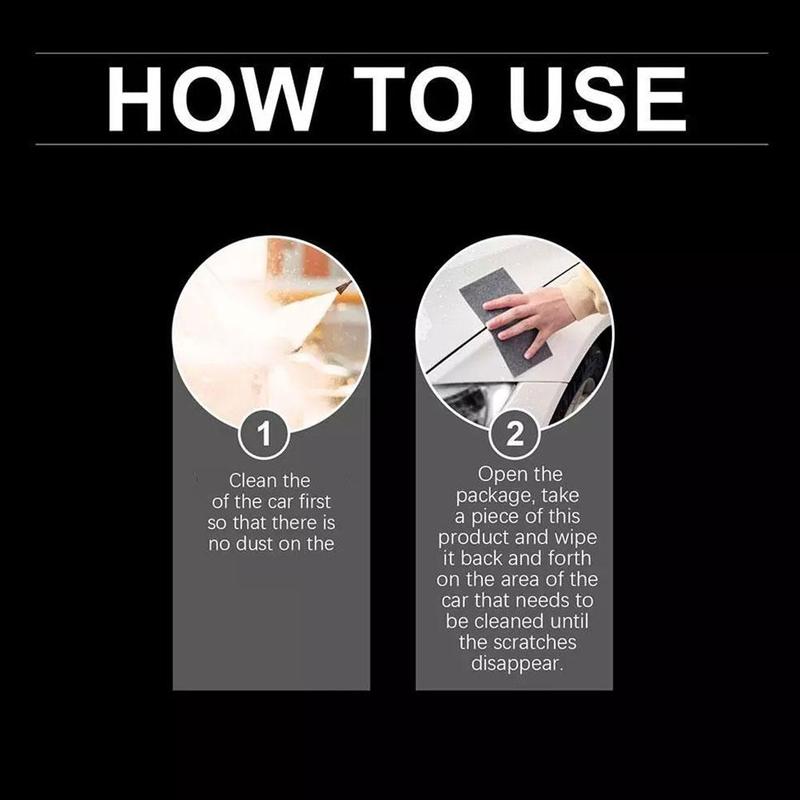 Product Introduction of 6pcs Nano Sparkle Car Cloth For Scratches Nano Magic Scratch Remover Cloth 24
