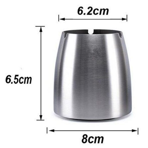 Asbak Anti Angin Cone Cylinder Stainless Steel 5