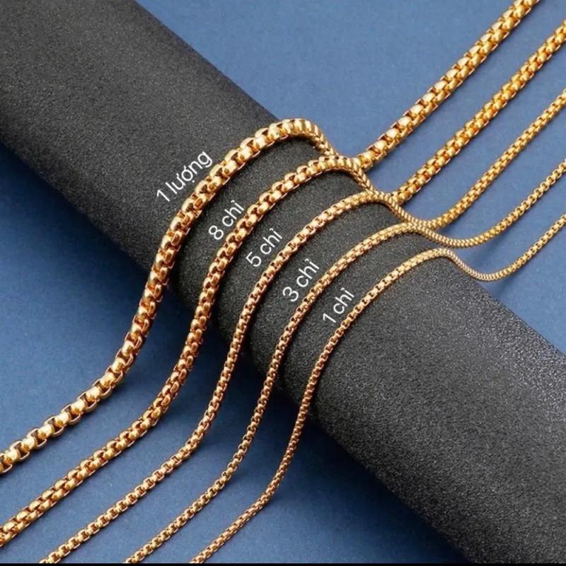 Dây chuyền mẫu xích tròn Nam Nữ