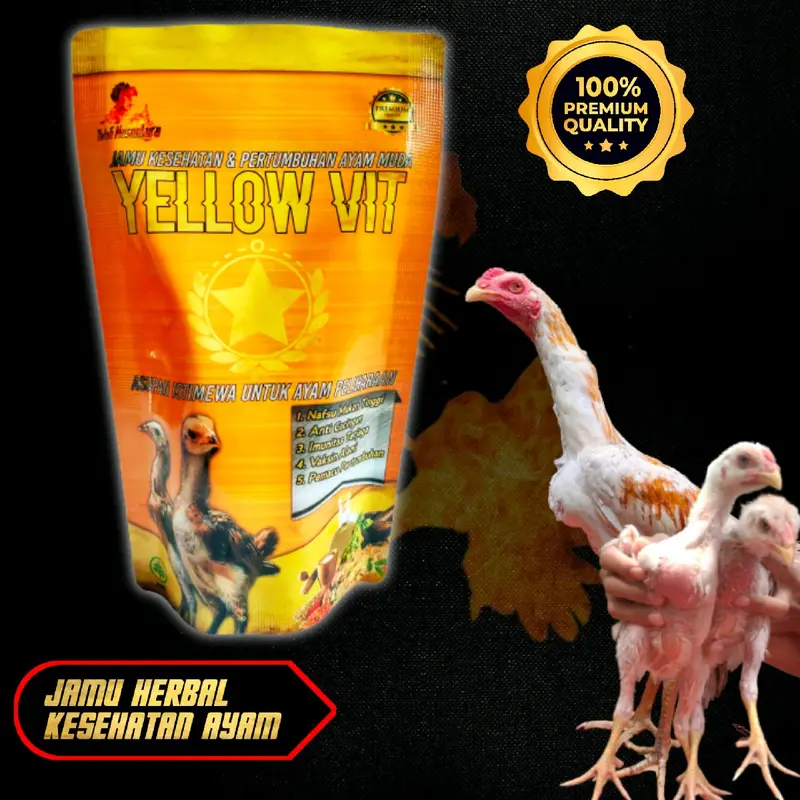 Jamu kesehatan ayam yellow vit vitamin herbal kesehatan ayam 4