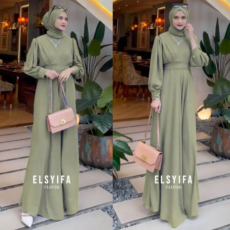 THERESA DRESS ORIGINAL CERUTY BABYDOLL EXCLUSIVE KONDANGAN BRIDESMAID BUSUI BY ELSYIFA 2