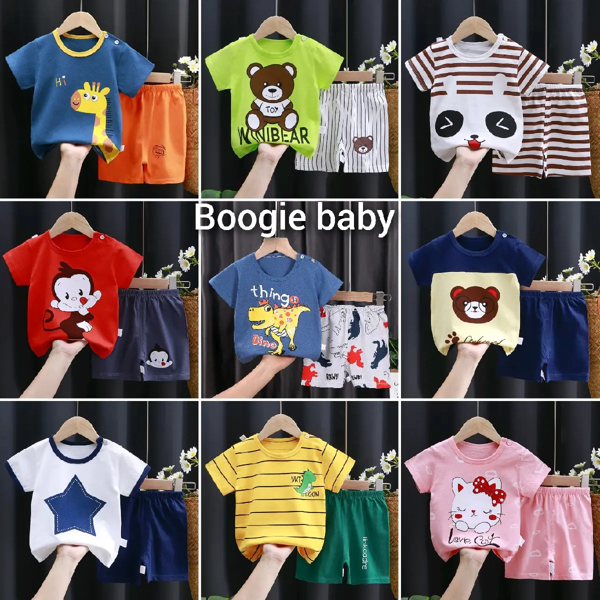 SETELAN BAJU BAYI NYAMAN UMUR 0-24 BULAN/SETELAN BAJU LENGAN PENDEK BAYI Balita Parsel Perempuan