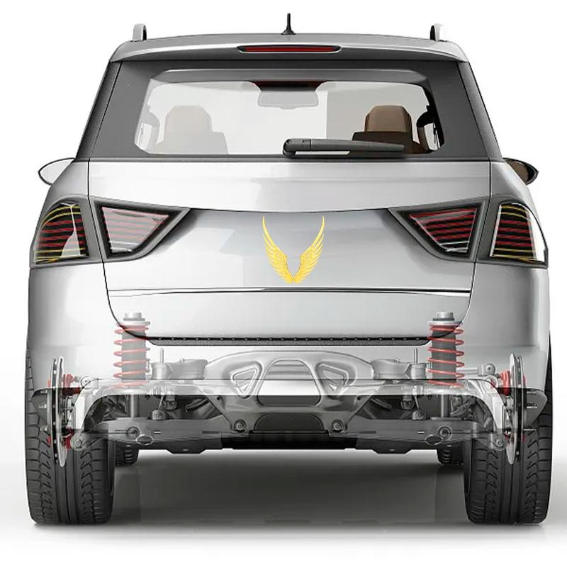 Cặp Nhãn Dán Xe Máy Ô Tô, Chất Liệu PVC 3D, Decal Can Đồ Họa Cánh Tự Làm Sáng Tạo, Bảo Vệ Chống Trầy Xước Trang Trí Thông Dụng, Có Màu Đỏ, Vàng Và Bạc, Phụ Kiện Xe Tùy Chỉnh 8