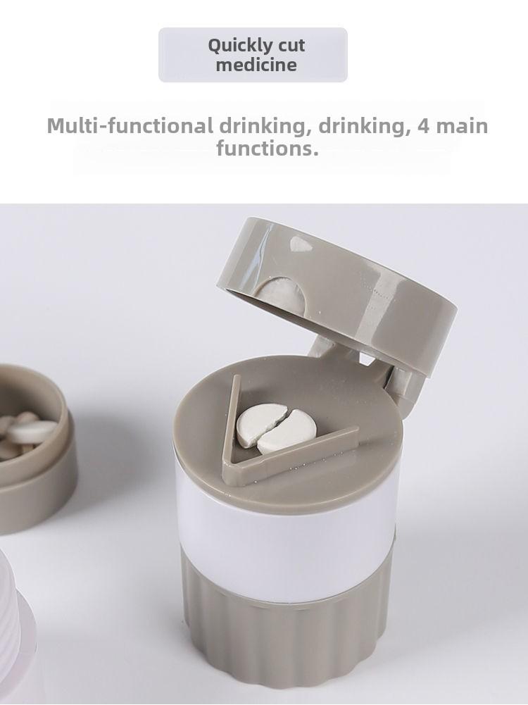 Product Introduction of Pill Crusher,Cutter And Grinder,Safe Cutting Pills,Stainless Steel Blade Pill Cutter,Split Pill Box Grinder,Pill Grinding Split Crush,Travel Size Pill Grinder Healthcare perfume  refill bottle coin  bottle travel bottle  set fifo  squeeze tubs spraying 7