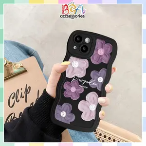 SS833 Softcase Compatible For Oppo A1K A3S A5 A5S A7 A8 A9 A11K A12 A15 A15S A16 A16S A17 A17K A31 A33 A36 A37 A39 A52 A53 A54 A55 A57 2022 A77S 2020 Softcase Silikon Motif Lukisan Bunga BC Casing